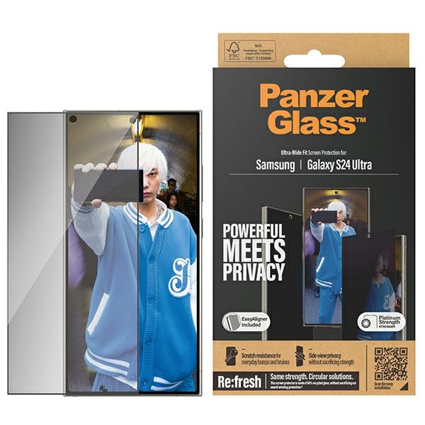 Sklo PanzerGlass Ultra-Wide Fit Privacy EasyAligner pro Galaxy S24 Ultra