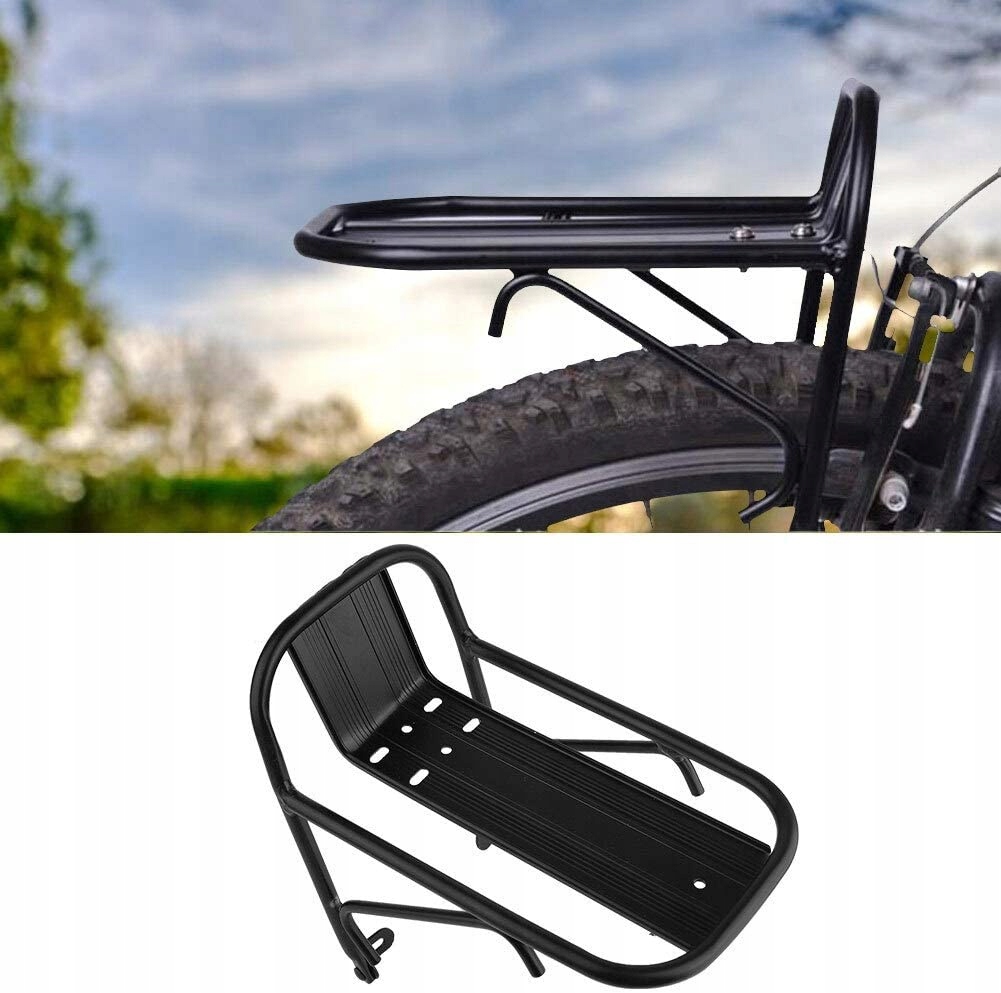 PRZEDNI BAGAŻNIK ROWEROWY, TURYSTYKI I BIKEPACKING, BAGAŻNIK ROWEROWY Kolor dominujący czarny