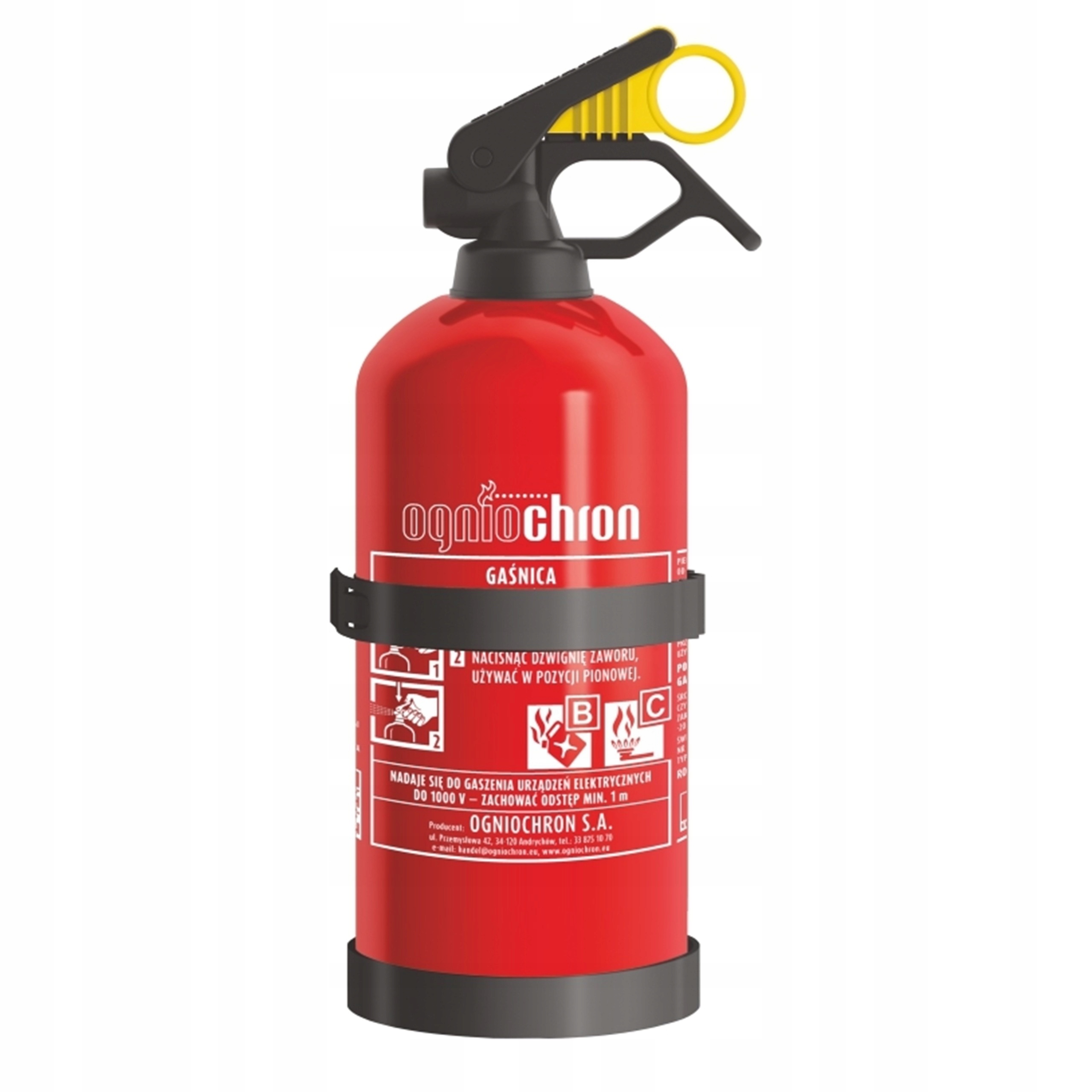 Gaśnica proszkowa Ogniochron 1 kg z uchwytem