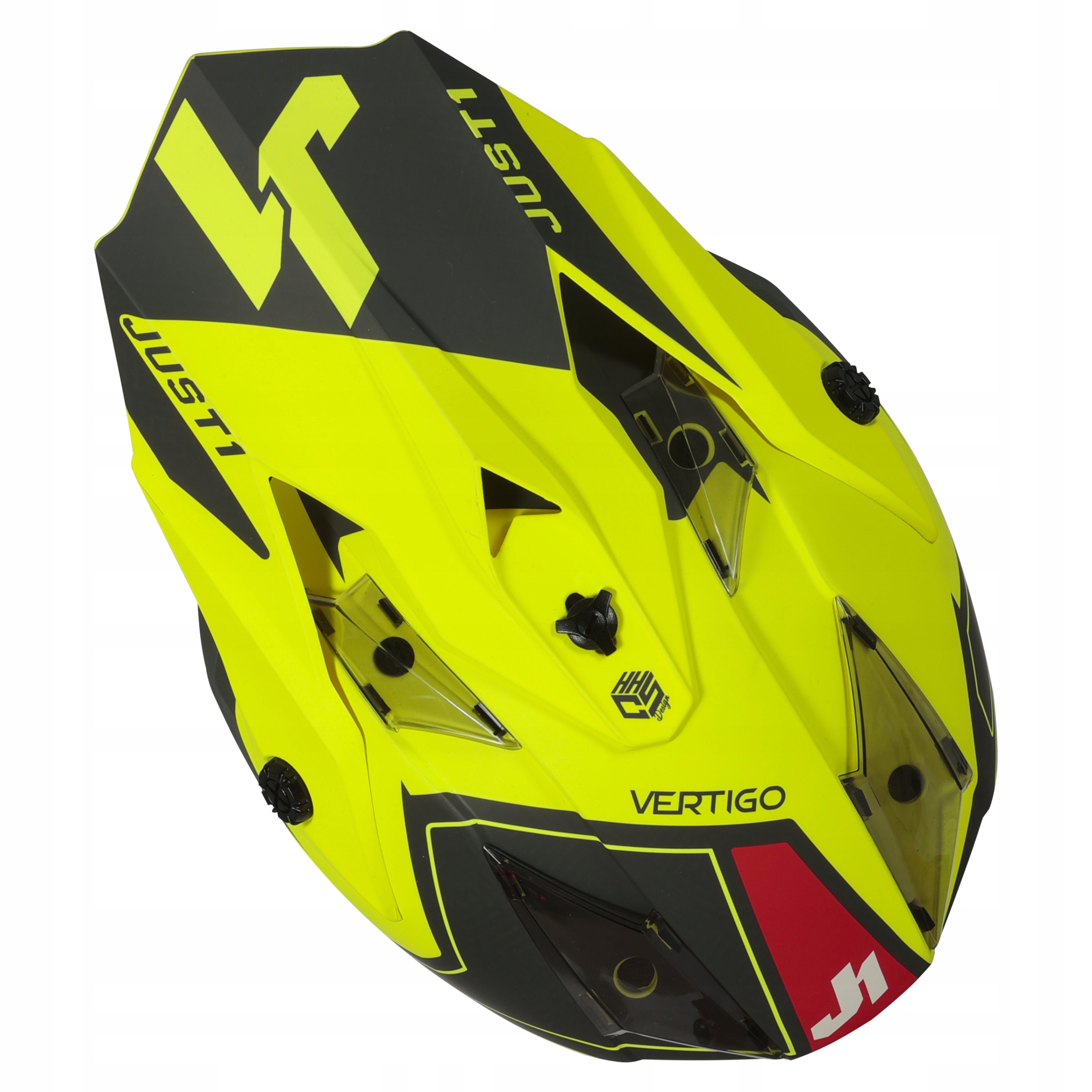 KASK JUST1 J32 KIDS VERTIGO GREY RED FLUO YELLOW Rozmiar S