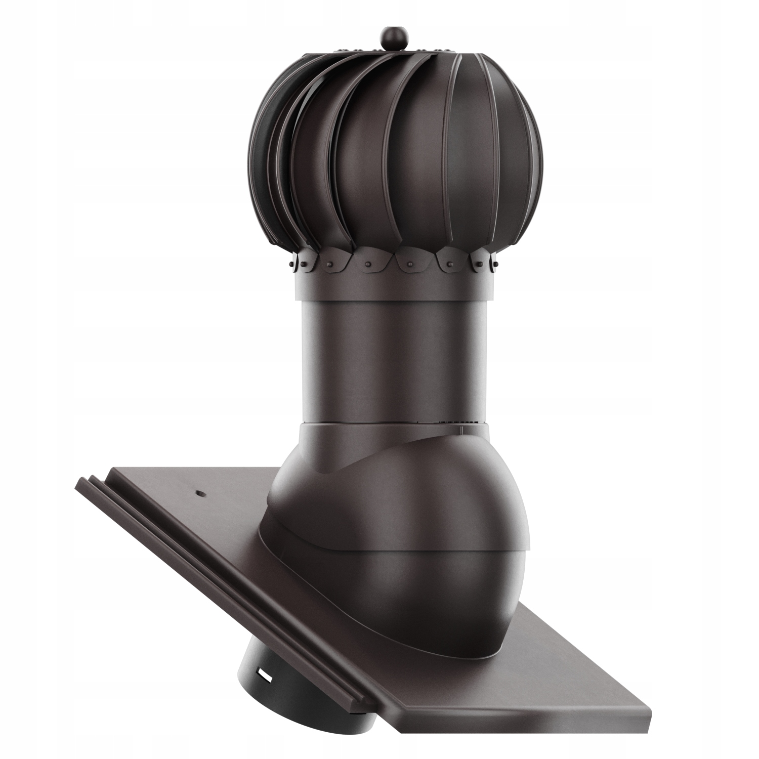 Větrací komín Otočný kulatý fi125 Braas Tegalit Koloniální Bronz