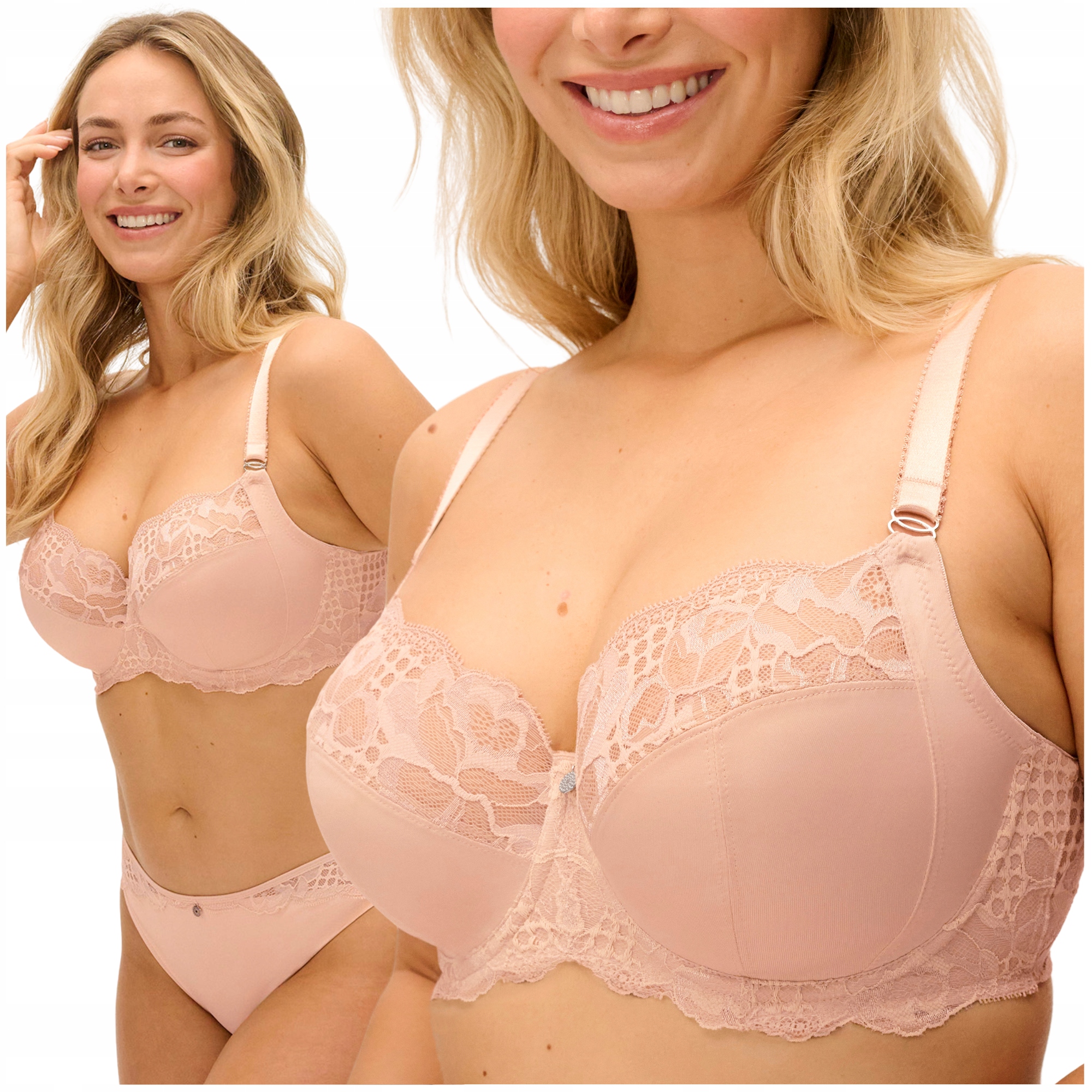 Béžová podprsenka nude, měkká a pohodlná podprsenka Fantasie Reflect 34G/75I