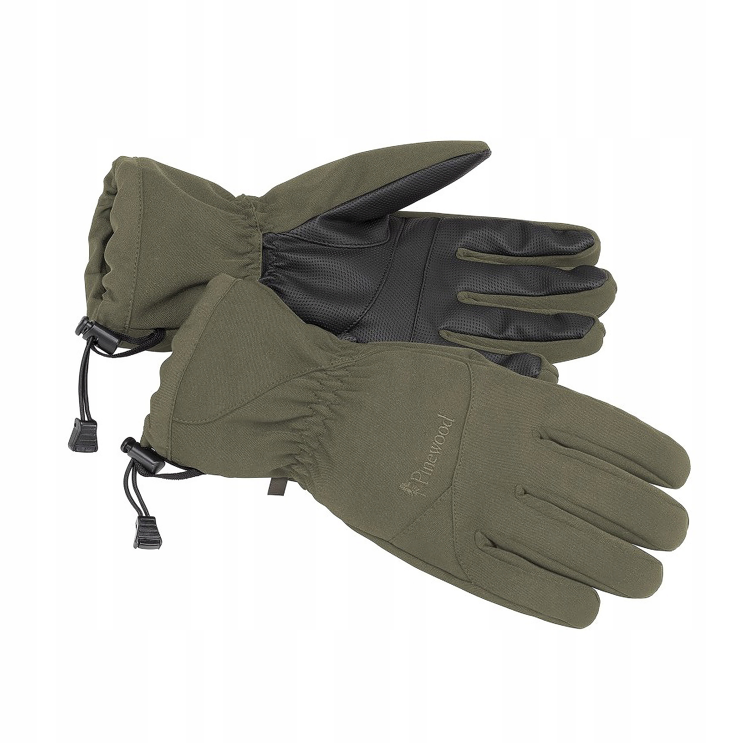 Rękawice Pinewood Padded 5-palcy Xs/s, ciemnozielone
