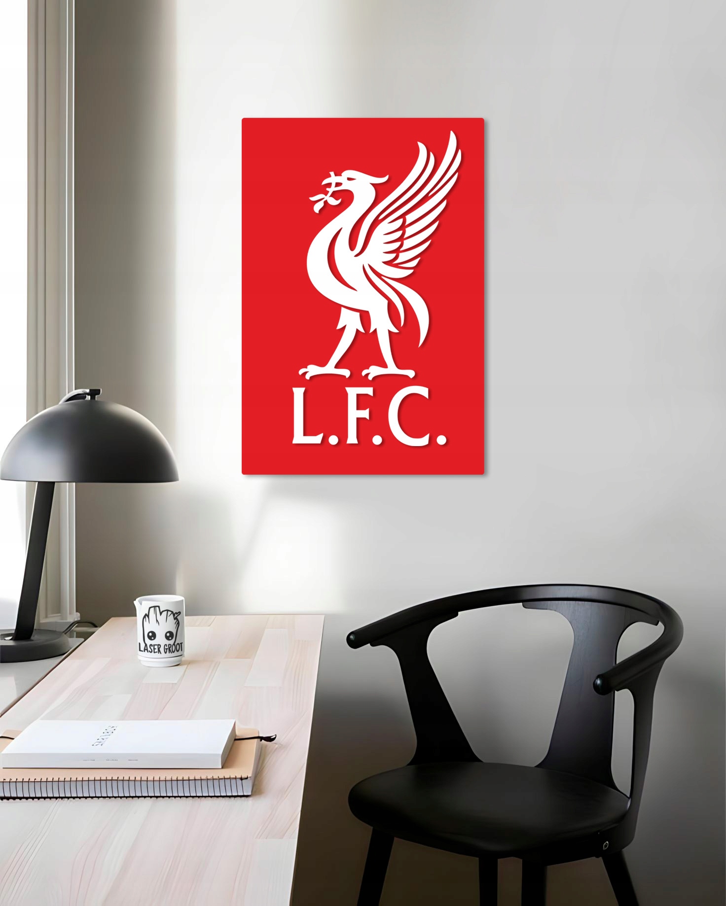 Lfc Livebird Herb Liverpool Dřevěný 3D obraz