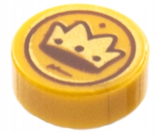 

Lego 98138pb260 tile 1x1 Moneta Korona 5 szt N