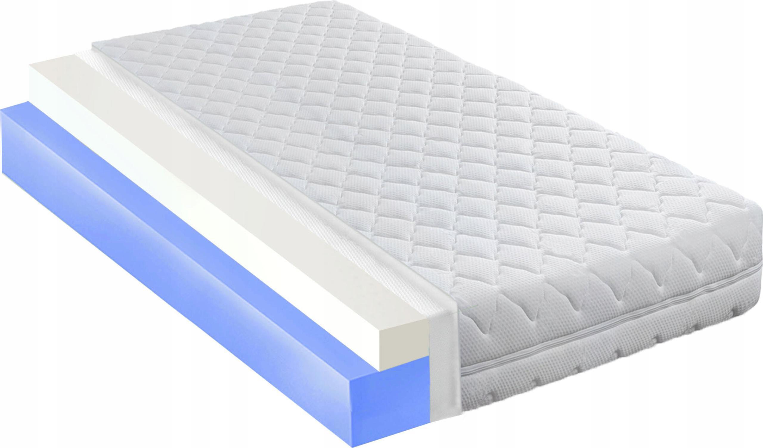 120x200 twardy materac piankowy premium visco termiczny lato/zima H3