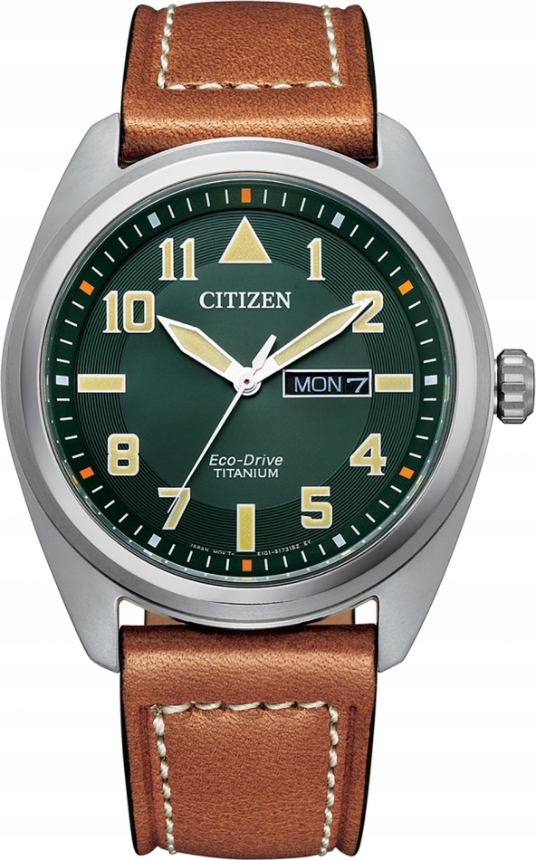 Zegarek męski Citizen BM8560-11XC zielony sportowy wojskowe