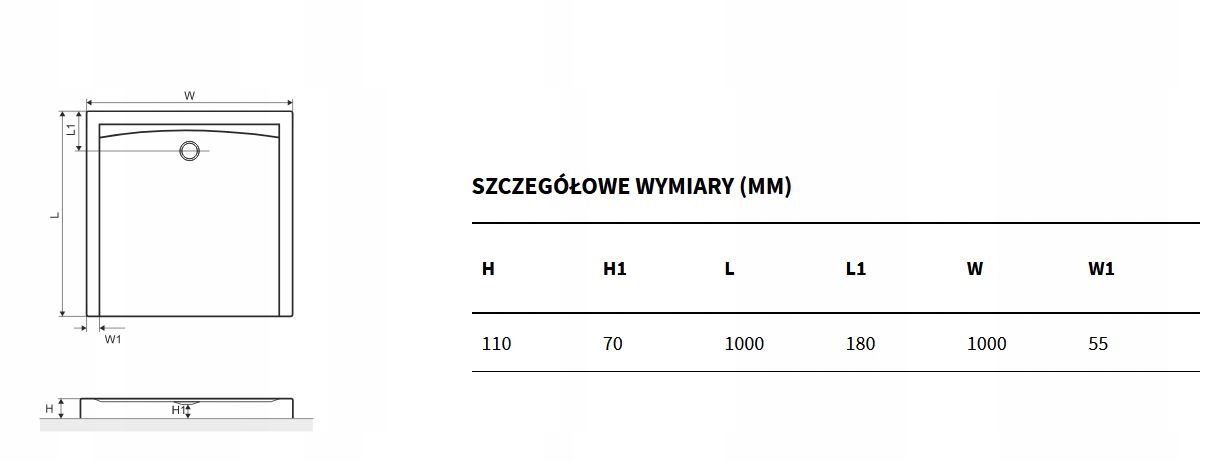 EXCELLENT FORMA COMPACT X 100x100 struktura biała Marka Excellent