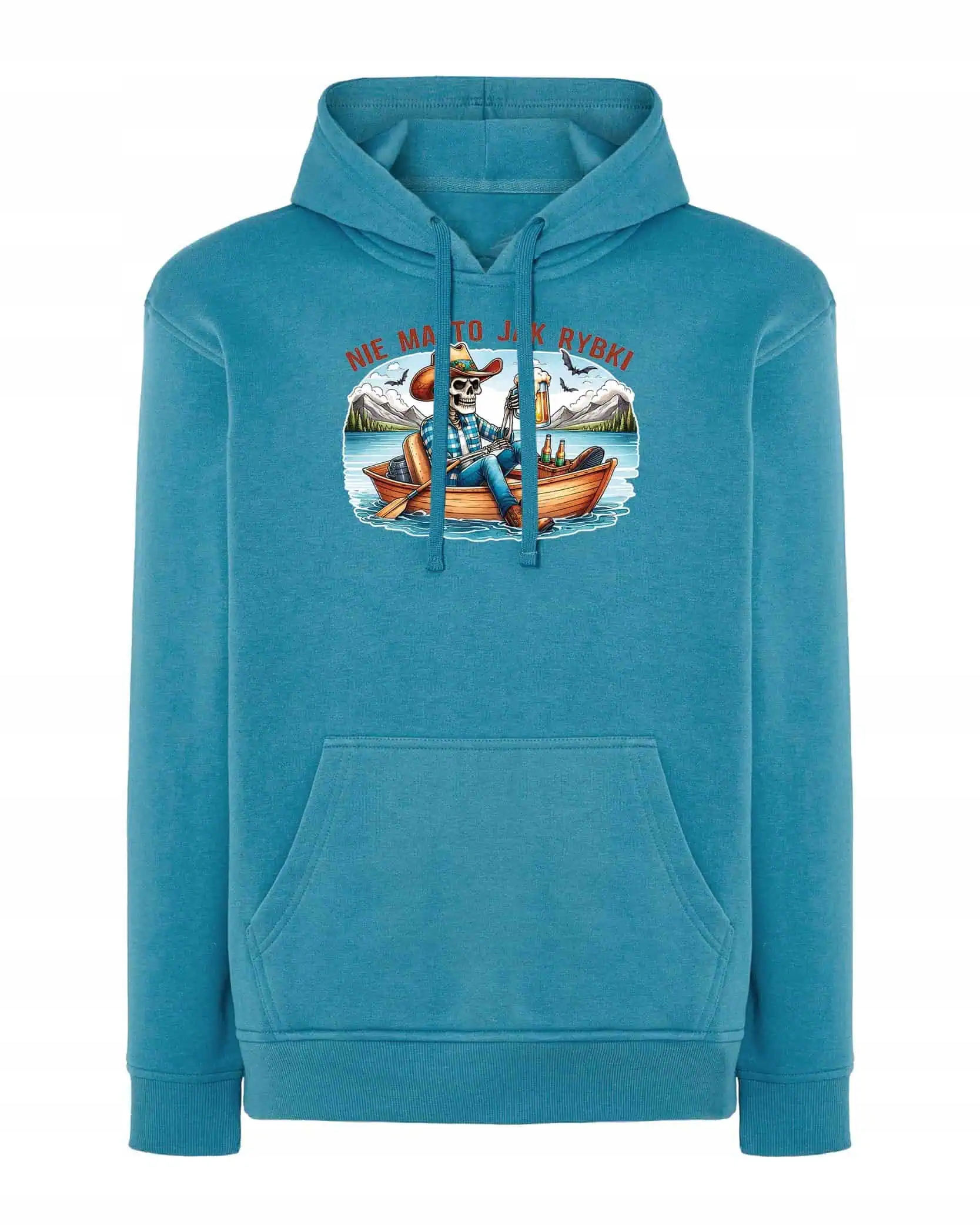 Mikina pro rybáře Není to jako rybičky Rybářská na ryby Modrá L