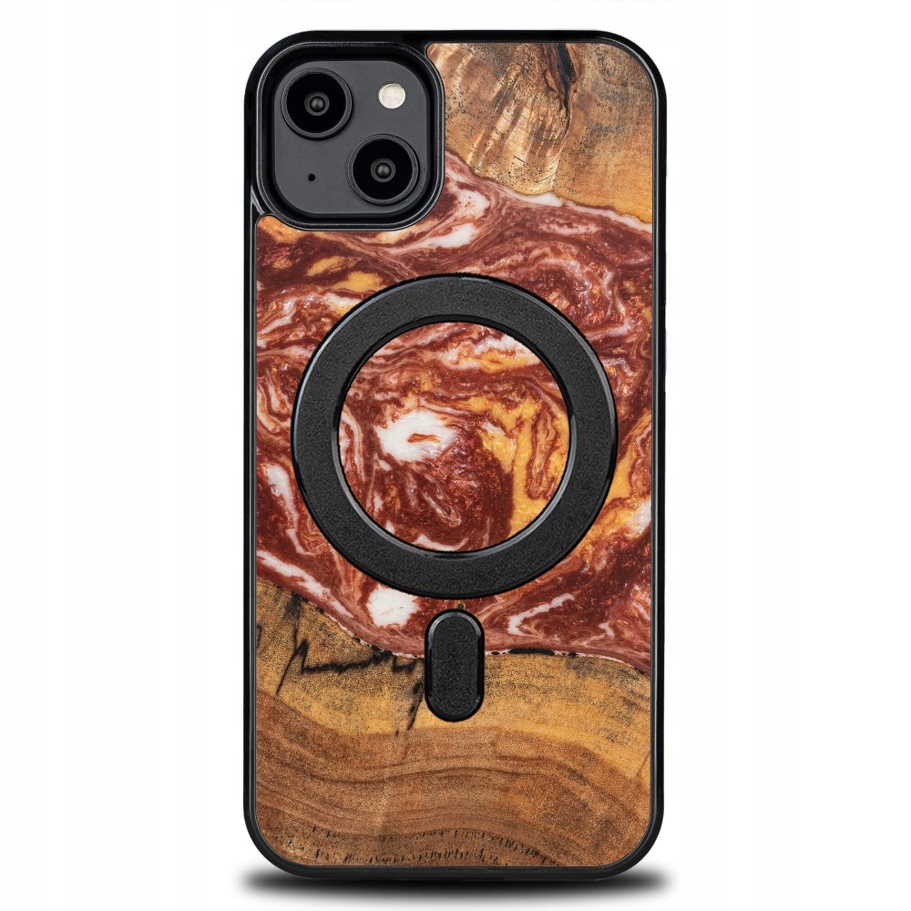 Pouzdro Bewood Unique pro iPhone 14 Plus Planety Mars s MagSafe