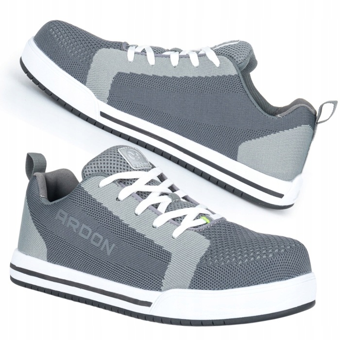 Buty Robocze Trampki Ochronne Podnosek Wkładka Flyker S1P Szare 42