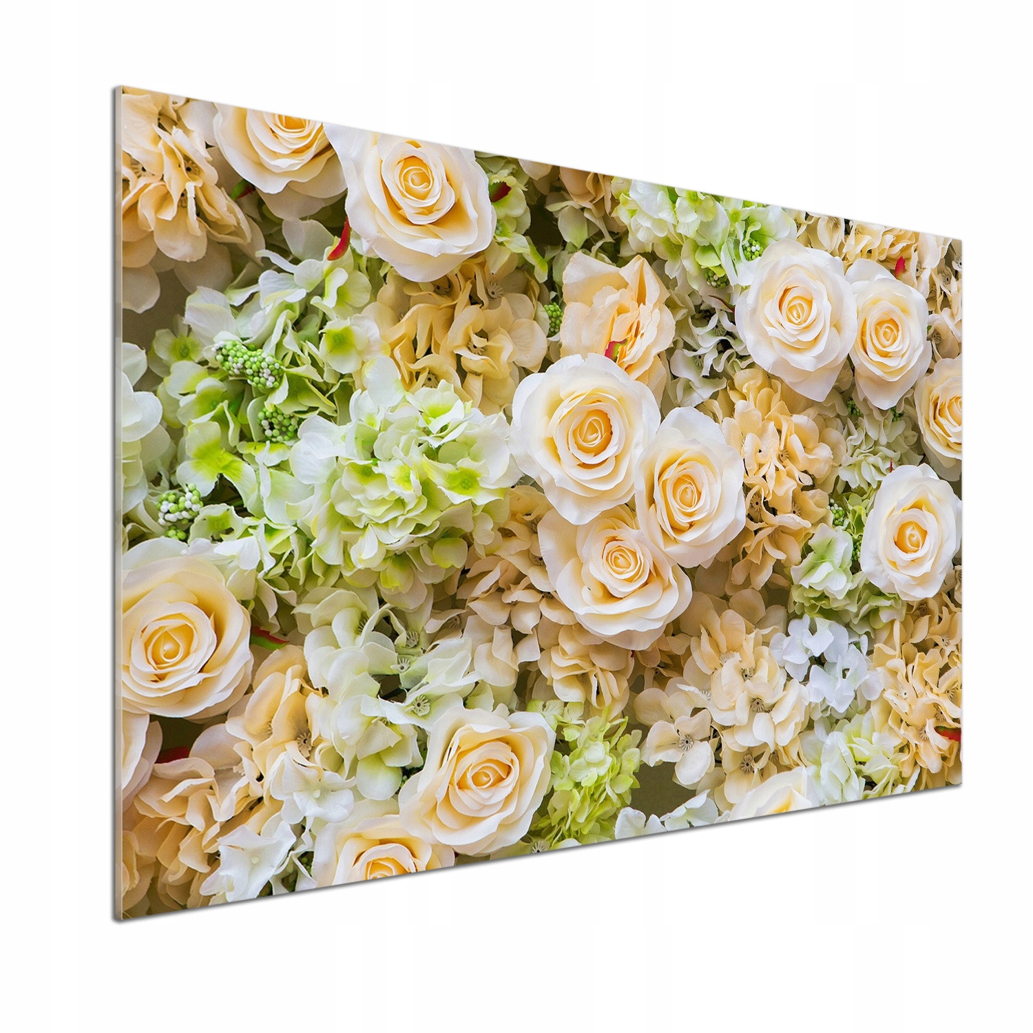 Skleněný panel do kuchyně Růže 100x70 cm Lepidlo