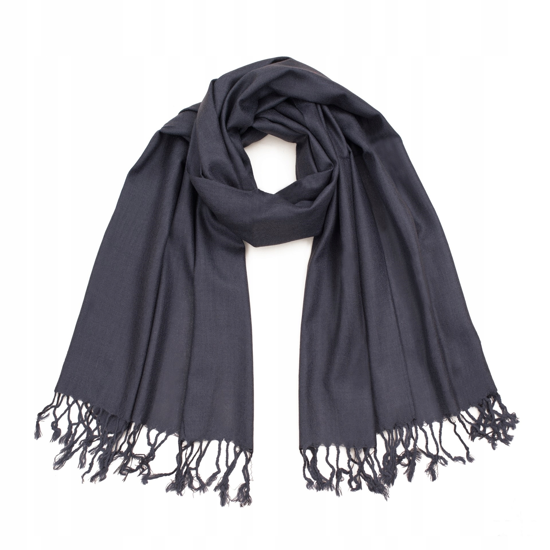 

Miękki szal szalik z frędzlami prosty klasyczny