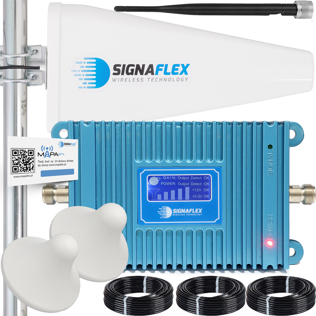 Усилитель антенны Signaflex GSM Blue LCD 60 дБ