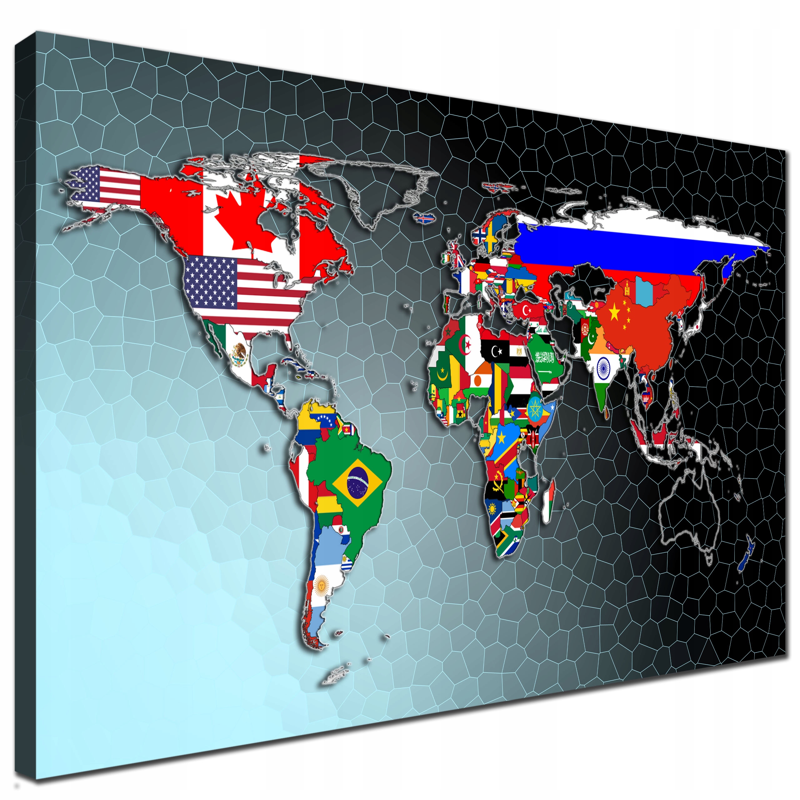 

Obrazy na płótnie Mapa Świata Państwa na ścianę