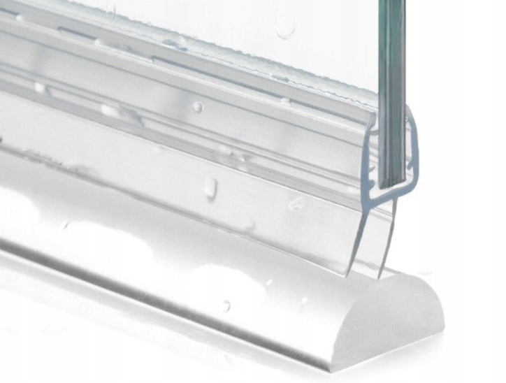 Próg listwa progowa 100cm CZARNA kabin drzwi prysz Długość 90 cm