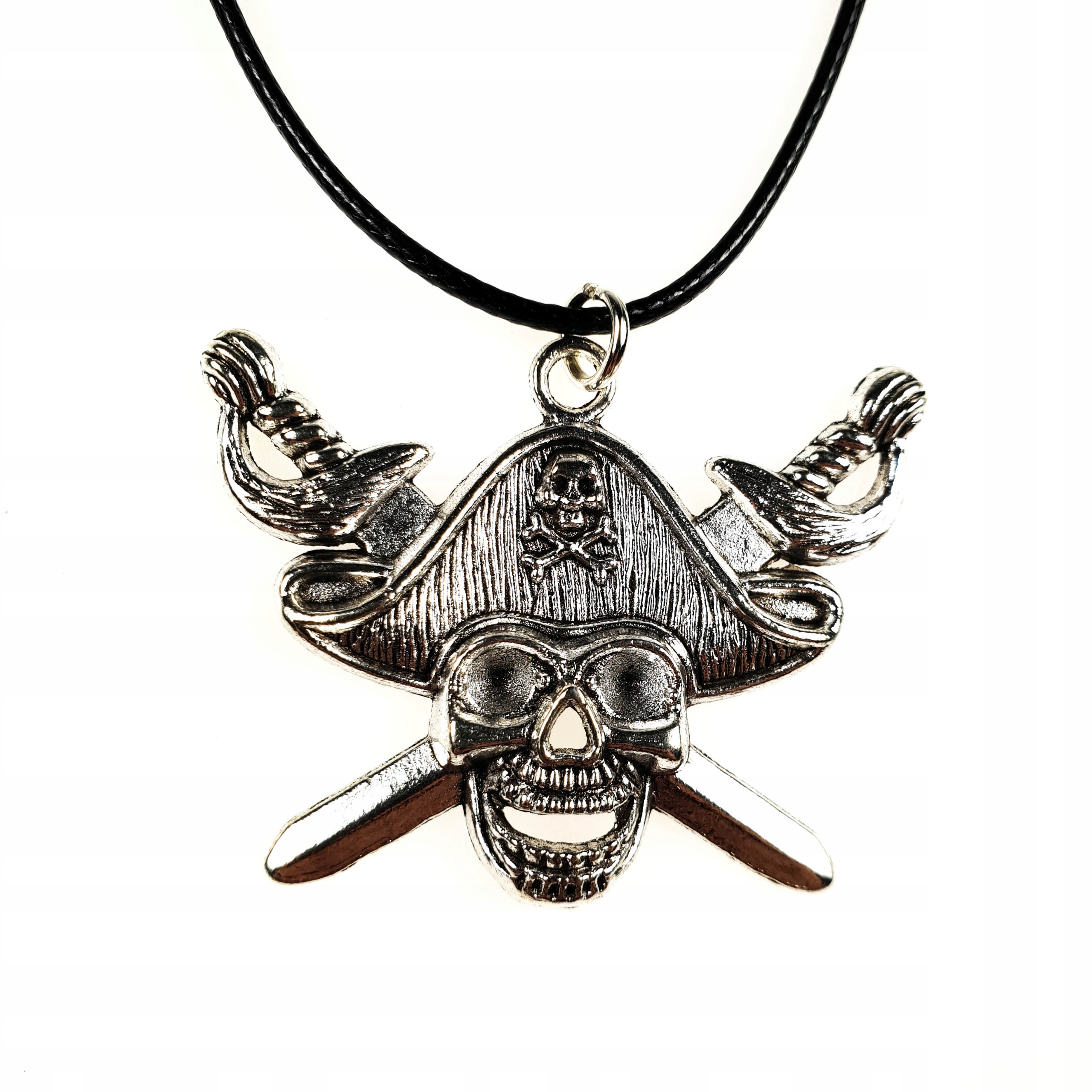 

Piękny Naszyjnik Pirat Trupia Czaszka Posrebrzany