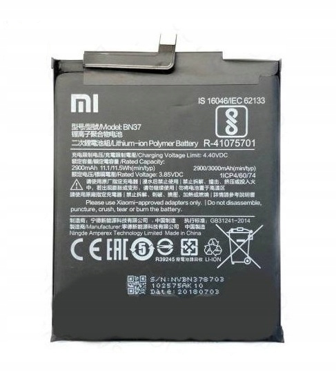 

Nowa Oryginalna Bateria Xiaomi Redmi 6a BN37 Fvat