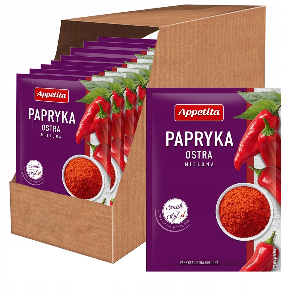 Appetita Paprika pálivá mletá 20 g x 25 kusů