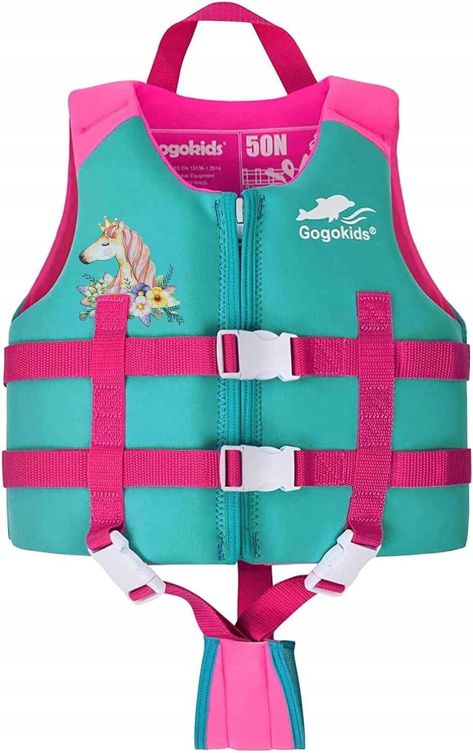 Kamizelka wypornościowa kapok Gogokids M 18-25kg 4-6 lat 110-125cm Epe 50N