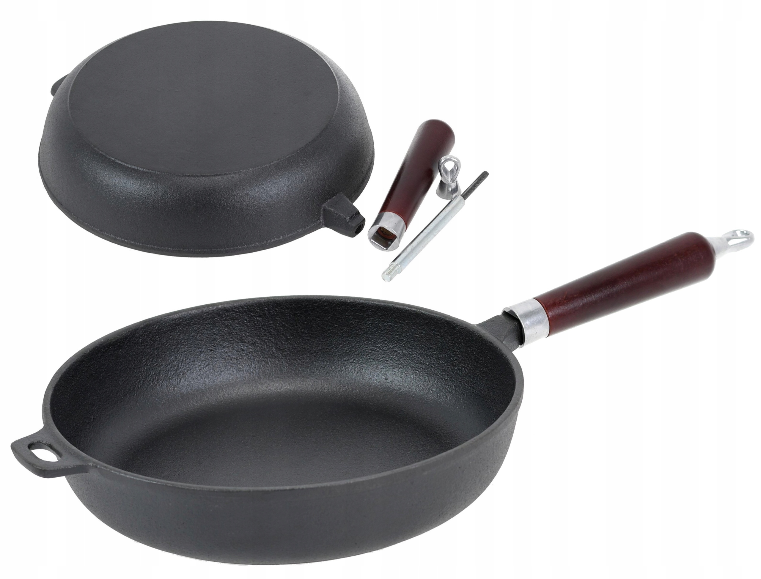 

Patelnia Ciężka Żeliwna 28cm Głęboka Indukcja Gaz