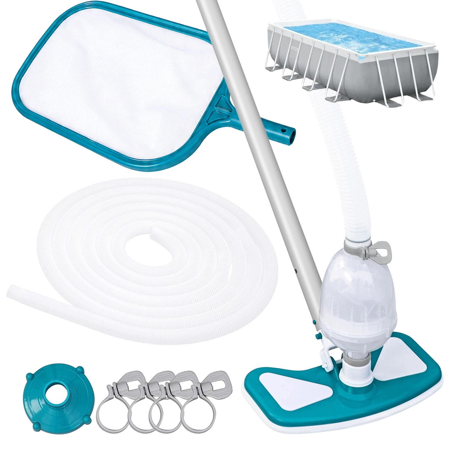 Bazénový čistiaci set na umývanie a vysávanie bazéna 26788NP Intex