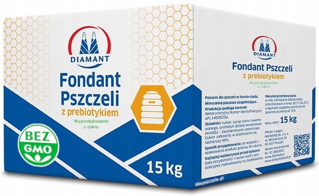 

Fondant z Prebiotykiem 15 Kg pokarm dla pszczół