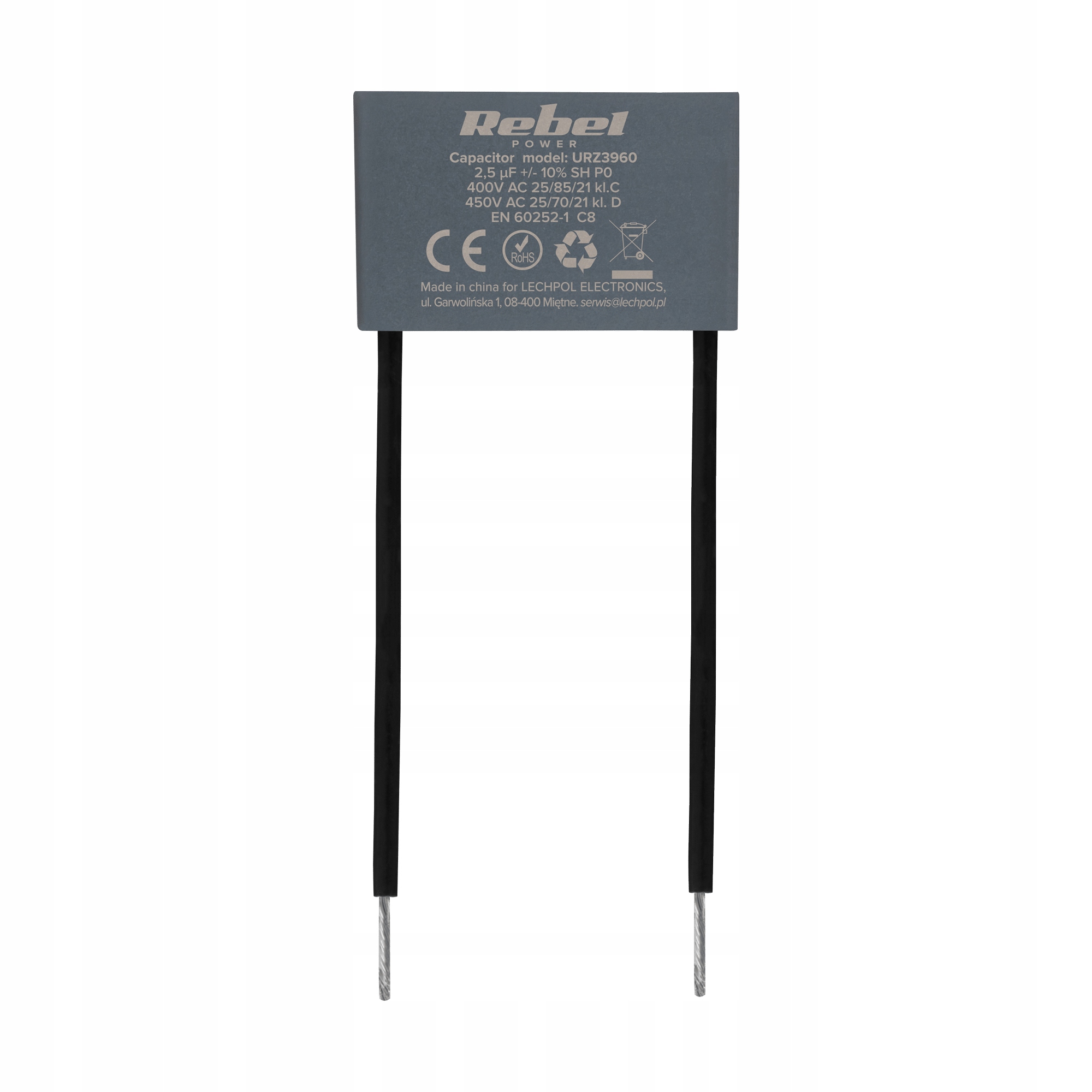 Kondensator Mksp- 8 2. 5uF 450V do silników Rebel Electronics