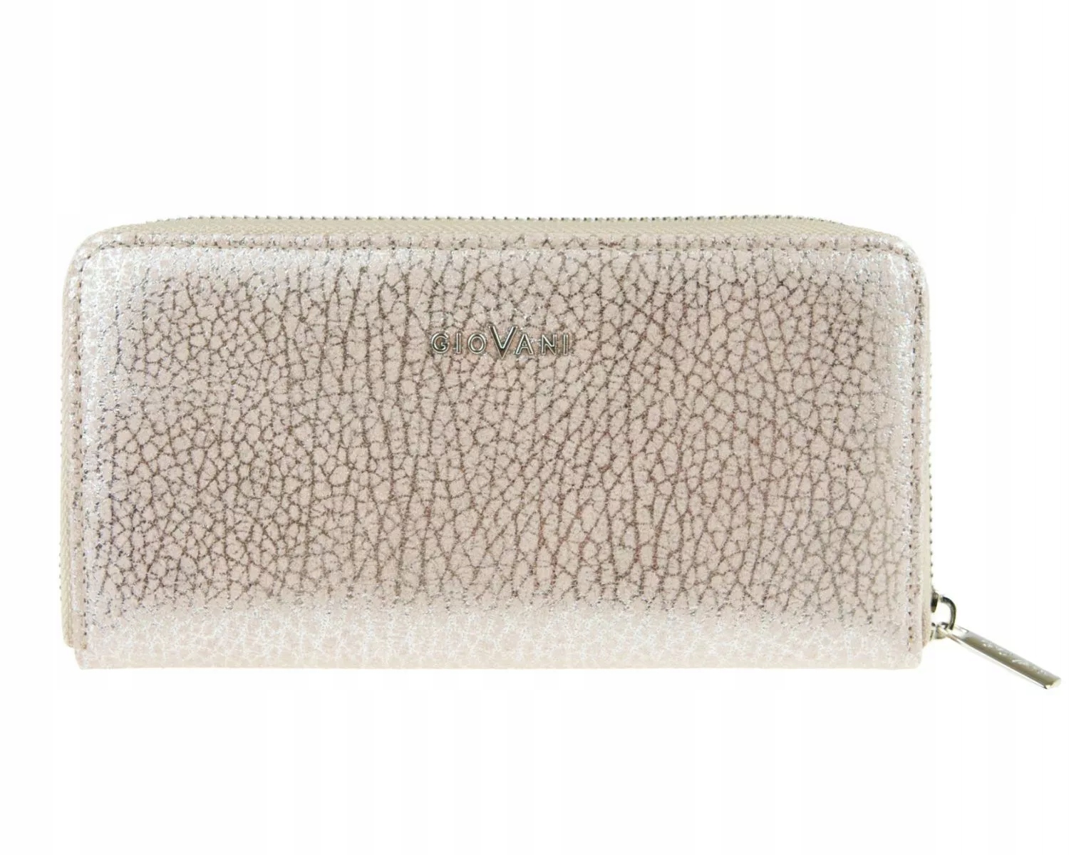 Dámská velká kožená peněženka Ashlee Giovani Rfid, zip, světle růžová