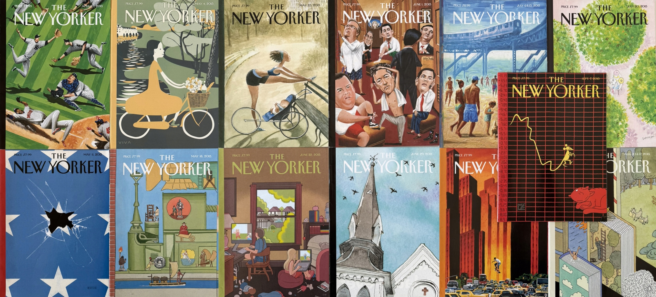The New Yorker 13 numerów ZESTAW 27 IV 2015 - 7 IX 2015