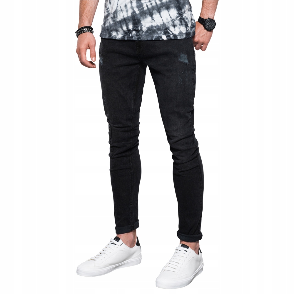 

Spodnie męskie jeansowe Skinny Fit czar P1060 L