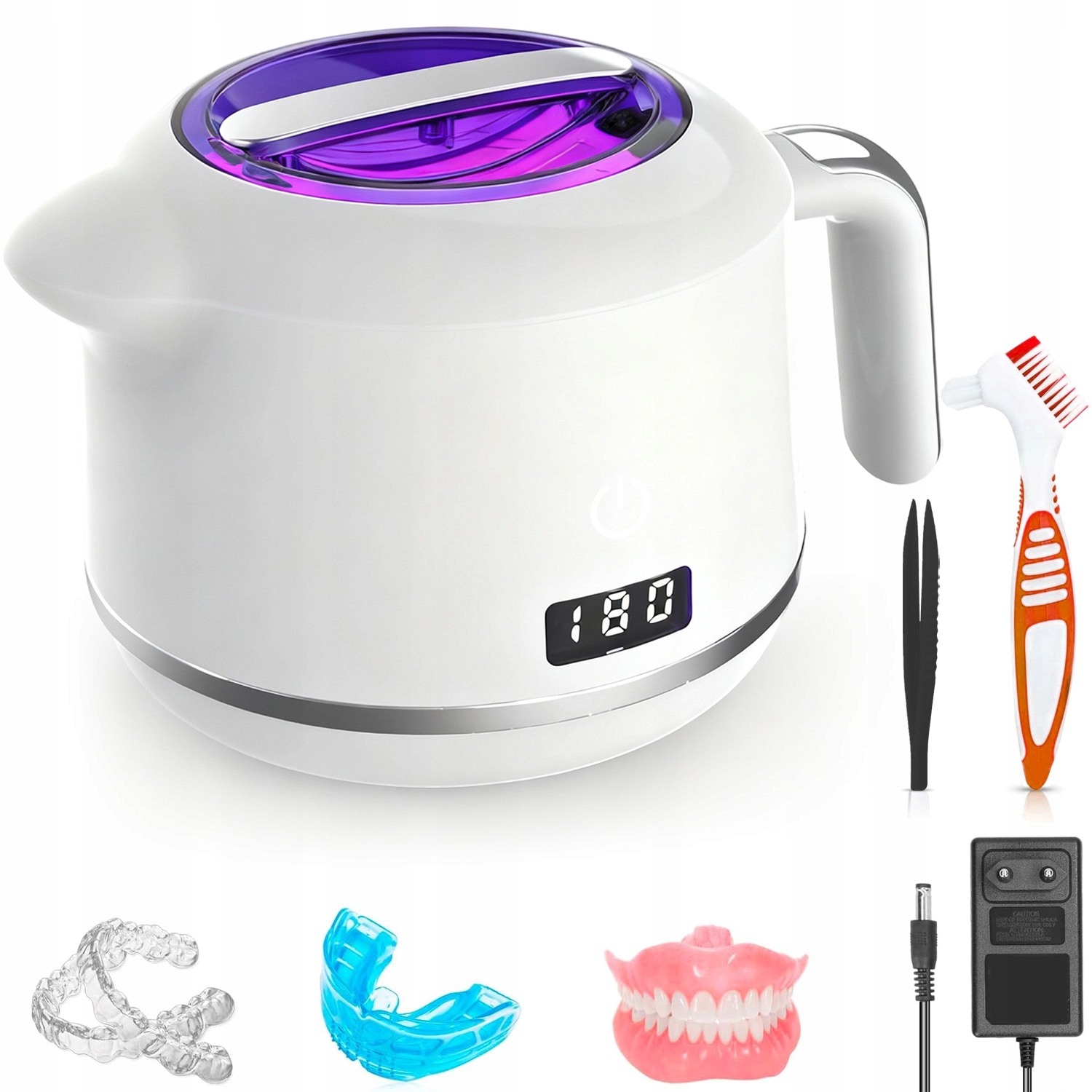 Myjka Ultradźwiękowa Do Protez Sterylizator Kosmetyczny Invisalign 180 ML