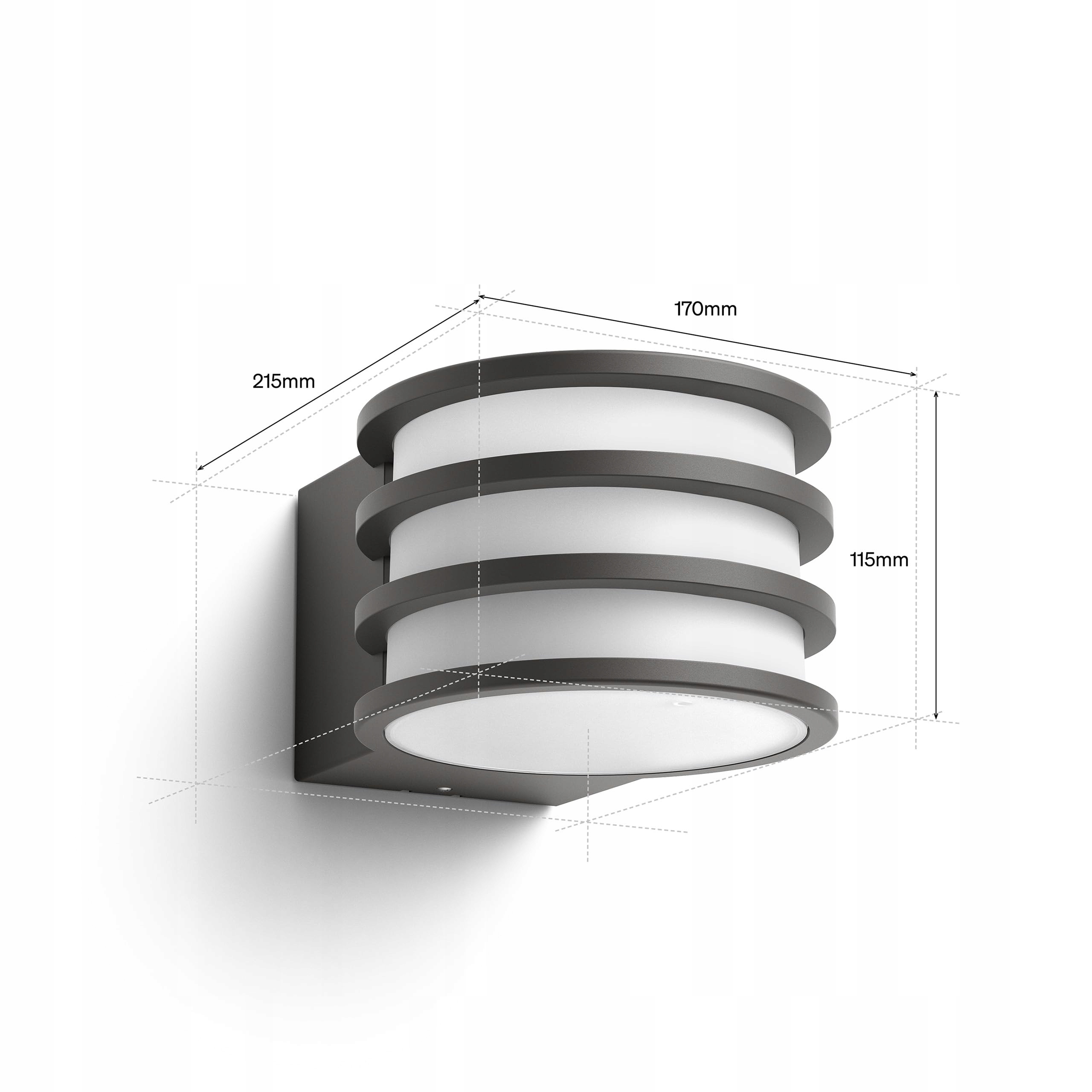 Philips Hue Lucca Lampa Zewnętrzna LED Kolorowa Ściemniana IP44 Zigbee — miniatura 8