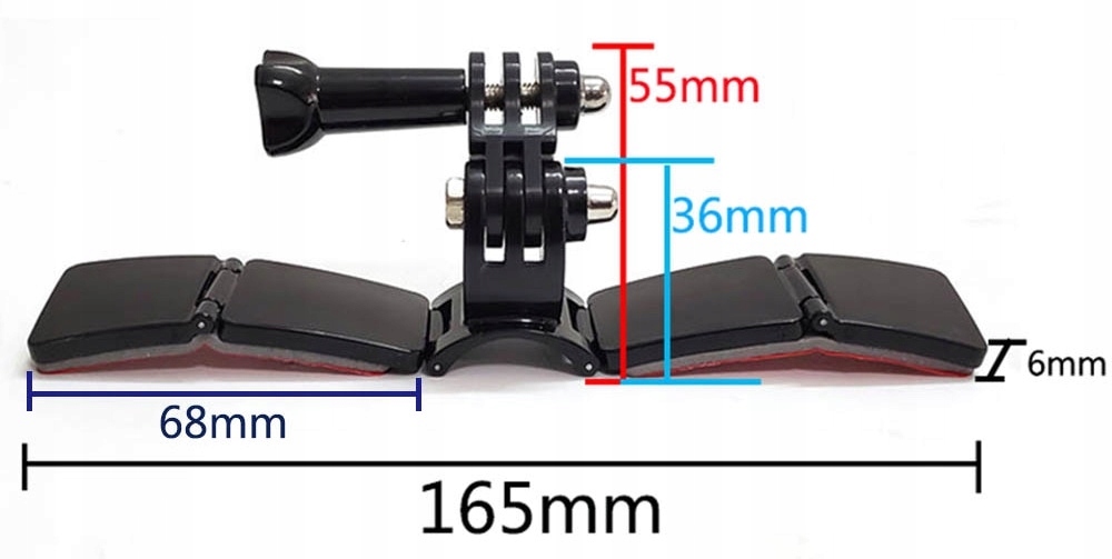 Držiak čeľuste na prilbu pre prilbu GOPRO 12 / DJI ACTION 4 (GP.20) Model GPTY70