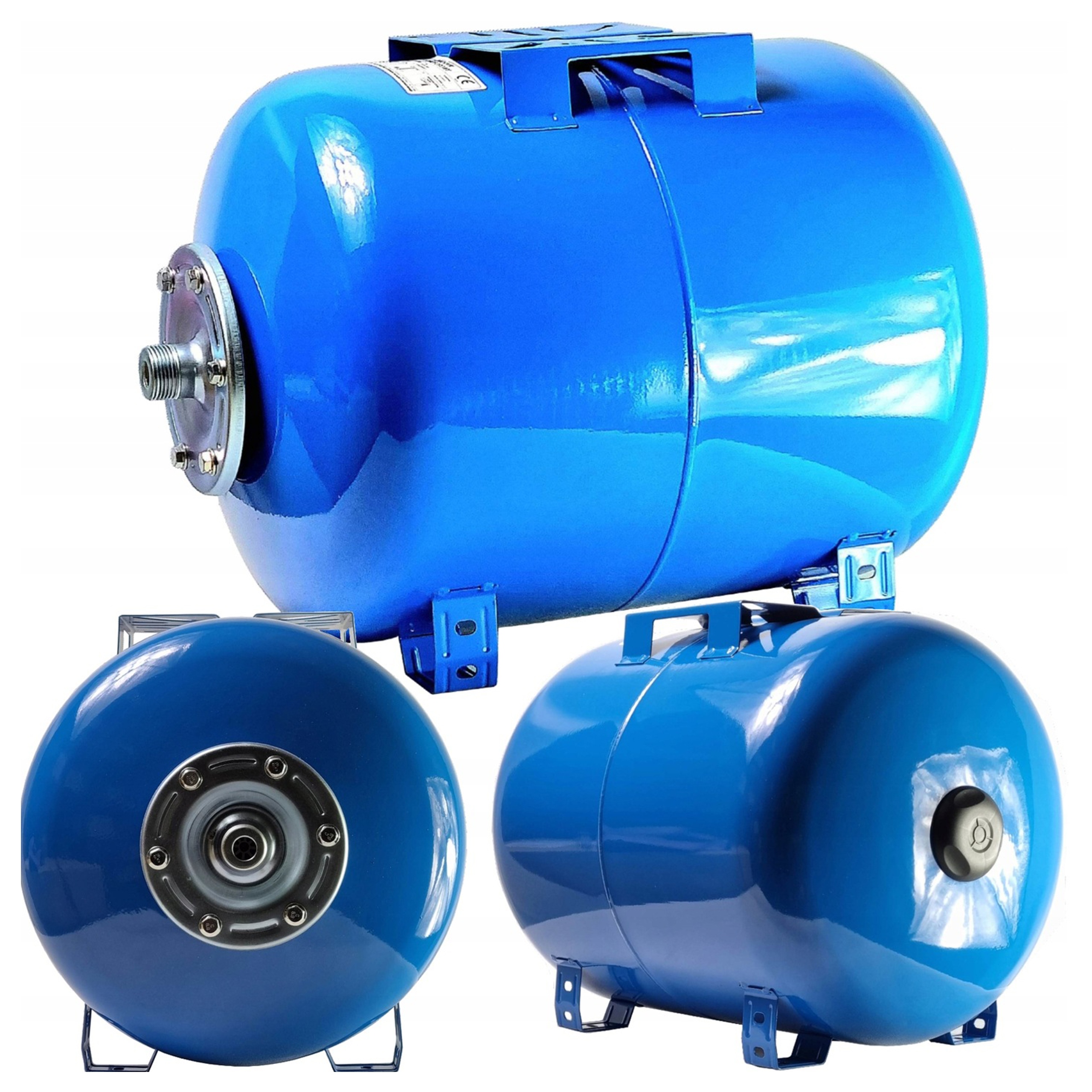 Zbiornik Hydroforowy 80 l Do Hydroforu Hydrofor Poziomy Naczynie Membrana