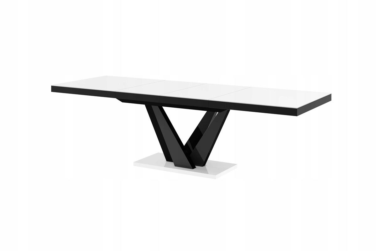 Stół VEGAS 160-256 cm | cappucino-biały mat Głębokość mebla 160 cm