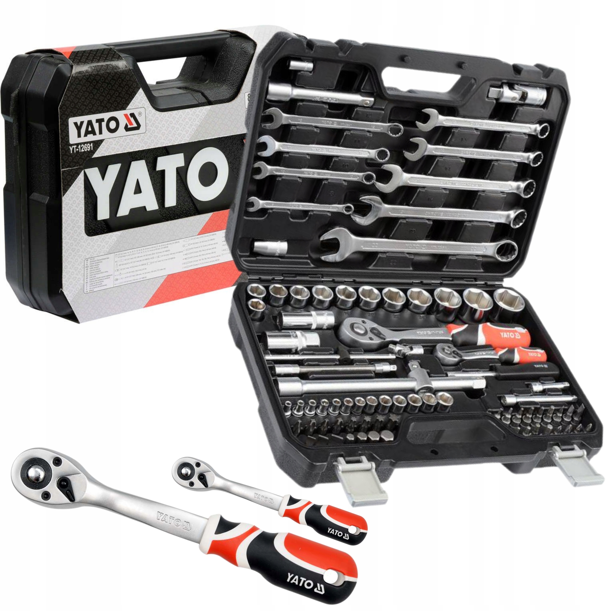 Sada objímok Yato 82 ks YT-1269 plochý krúžok Torx