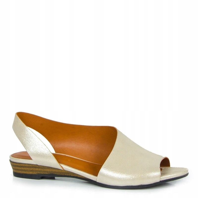 Boccato 167.590 Béžové Zlaté Kožené Sandály 41