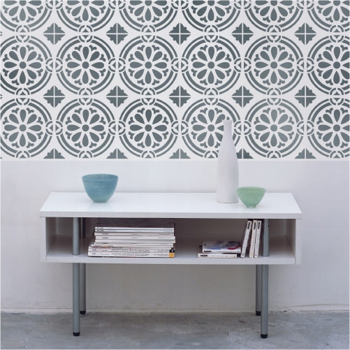 SZABLON MALARSKI Z TWORZYWA KAFELEK PŁYTKA 2 Długość (cm) 20