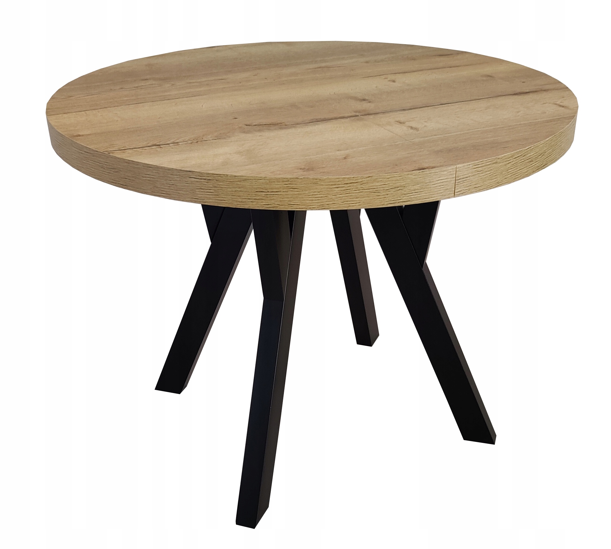 Stół DĄB HALIFAX EGGER okrągły rozkładany Ø100/150