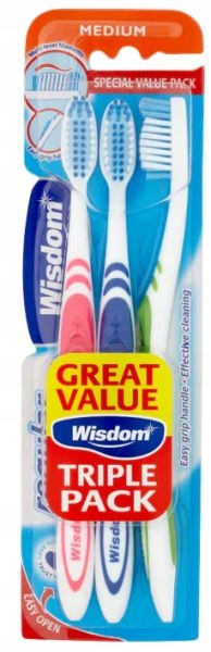 

Wisdom Szczoteczka Regular Fresh 3 Pack Medium