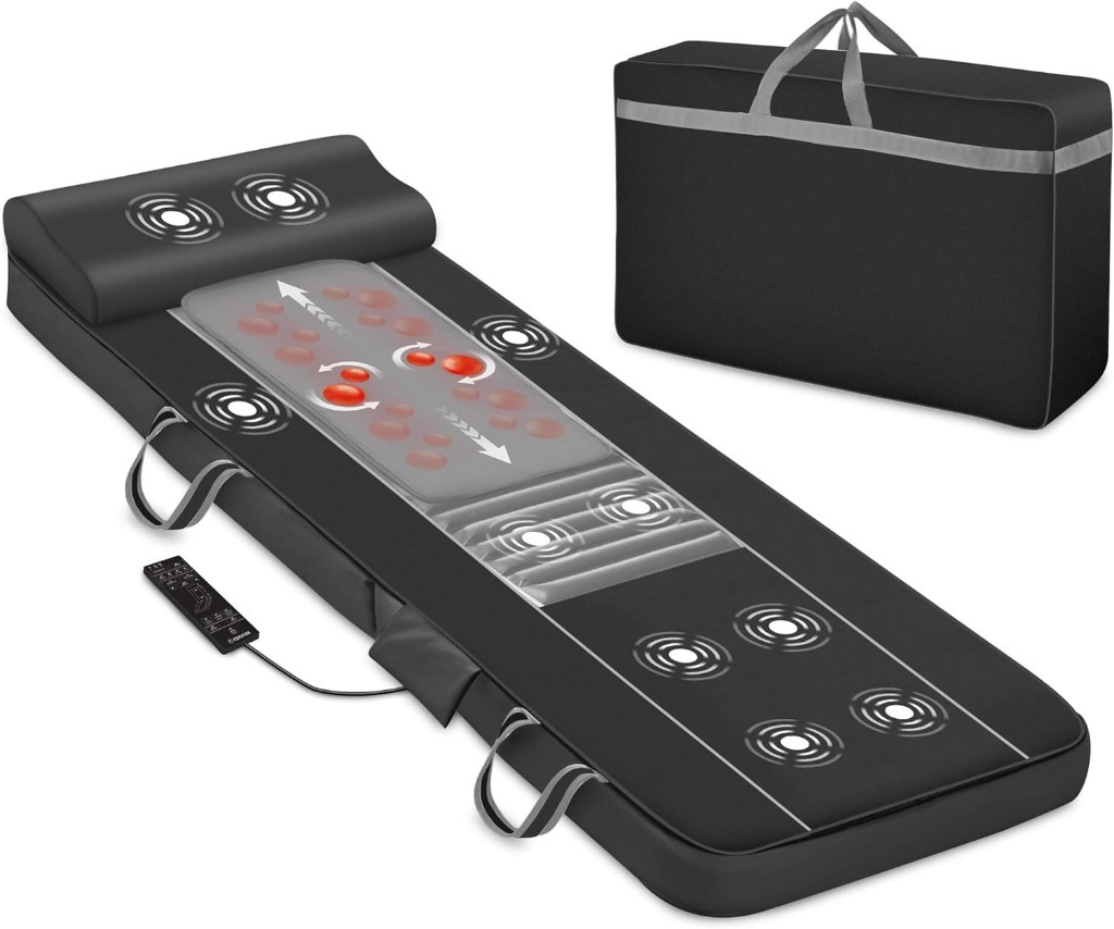 Mata materac do masażu całego ciała masaż shiatsu wibracje 170×55×7,9 cm