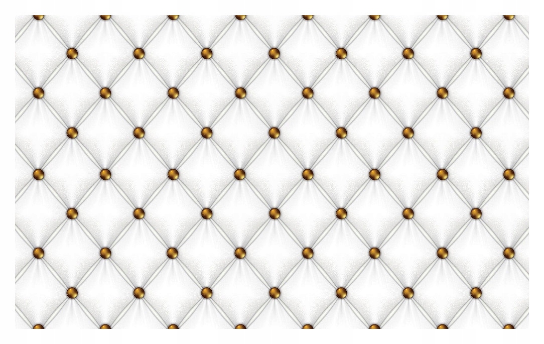 Vliesová fototapeta Prošívaná bílá kůže Zlato Luxus 254x184 lepidlo