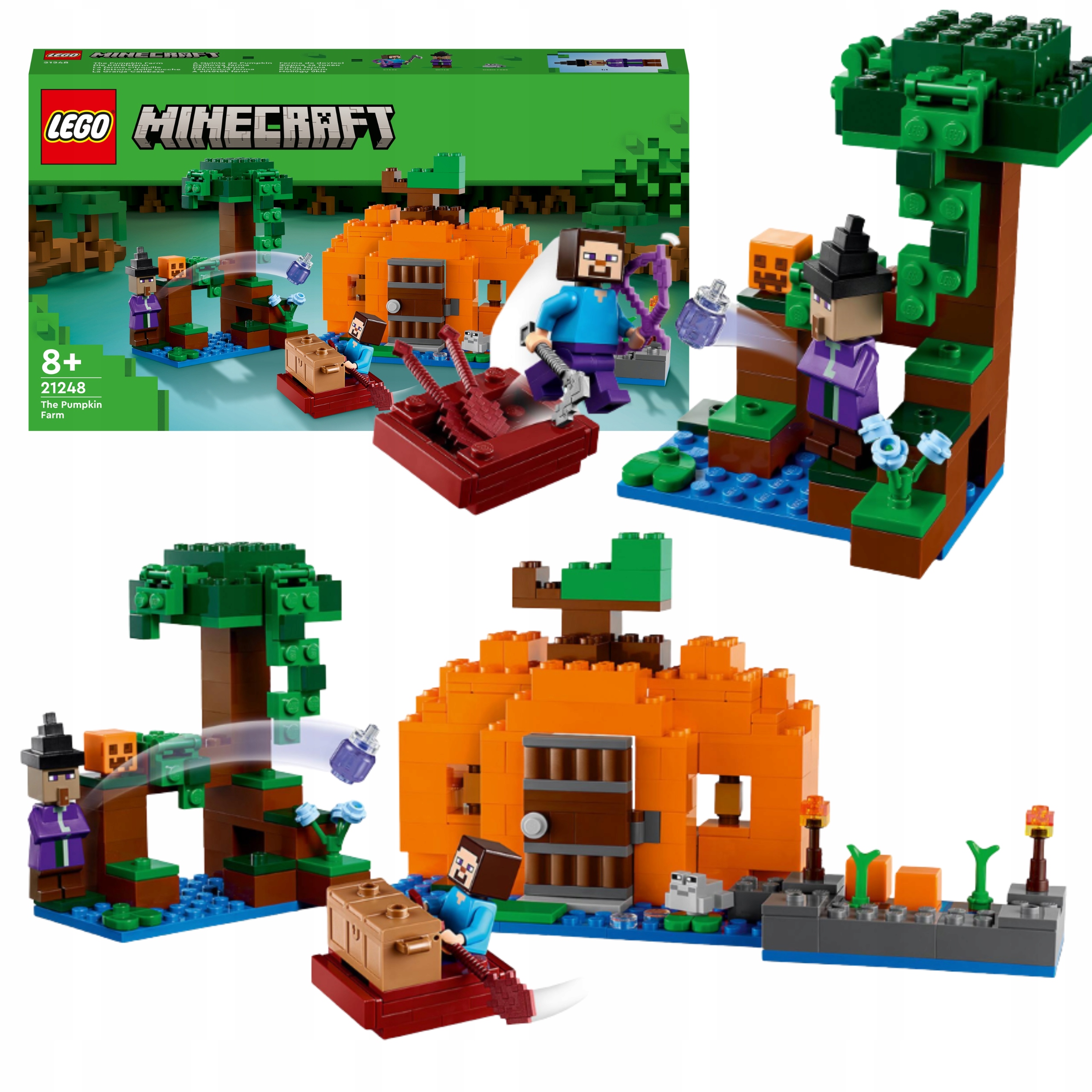 Lego Minecraft Zestaw Klocków Dyniowa Farma Premium Duze Święta