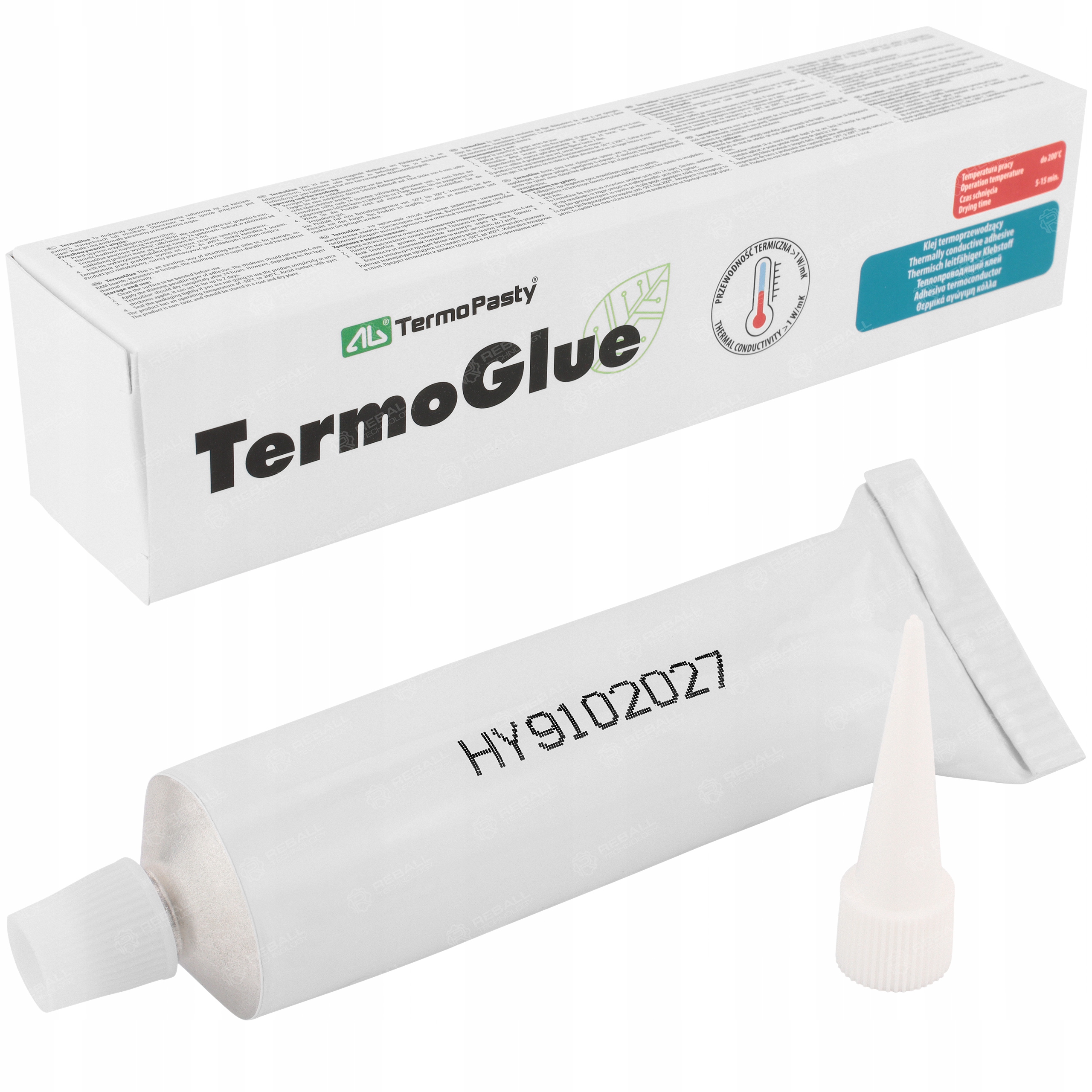 Termovodivé Lepidlo Diody Led Lišty Radiátory Silná Velká Tuba 120 g