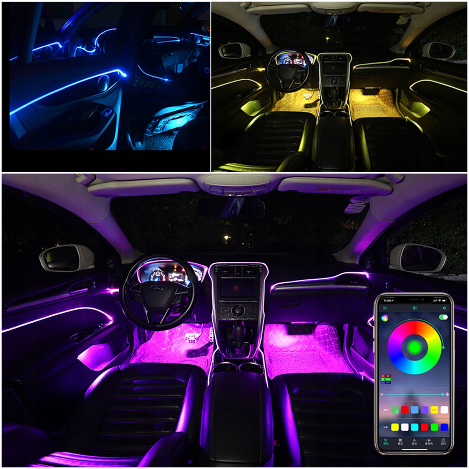 6m ŚWIATŁOWÓD EL WIRE LED RGB AMBIENT PILOT Numer katalogowy części ŚWIATŁOWÓD