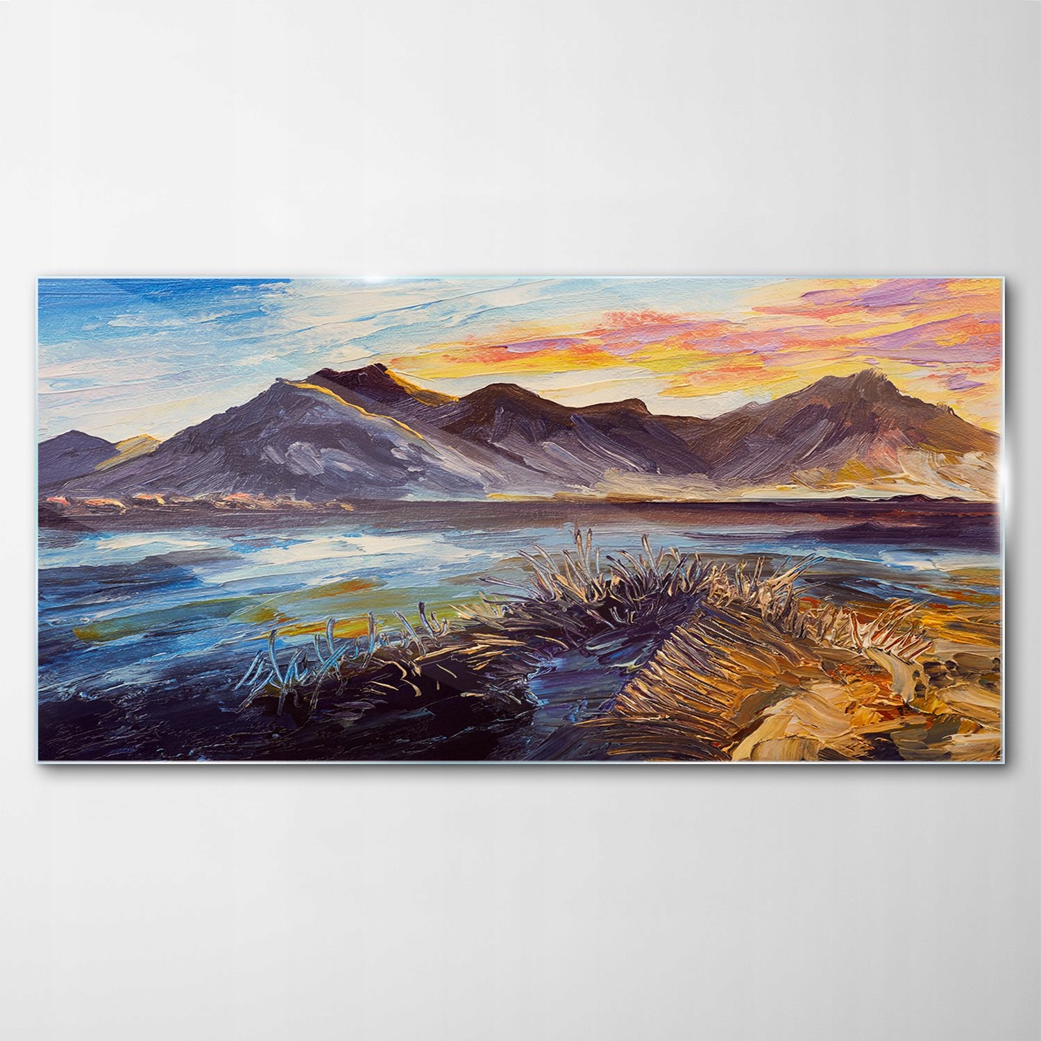

Hartowany Obraz Szklany Góry Woda Krajobraz 120x60