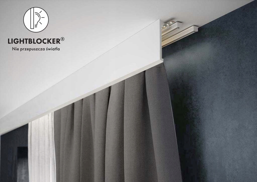 LISTWA MASKUJĄCA KARNISZ LED 15cm. Listwa przysufitowa LK-02 Creativa Kod producenta LK-02