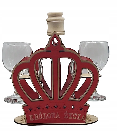 

Zestaw Prezentowy Karafka Kieliszki Korona Królowa