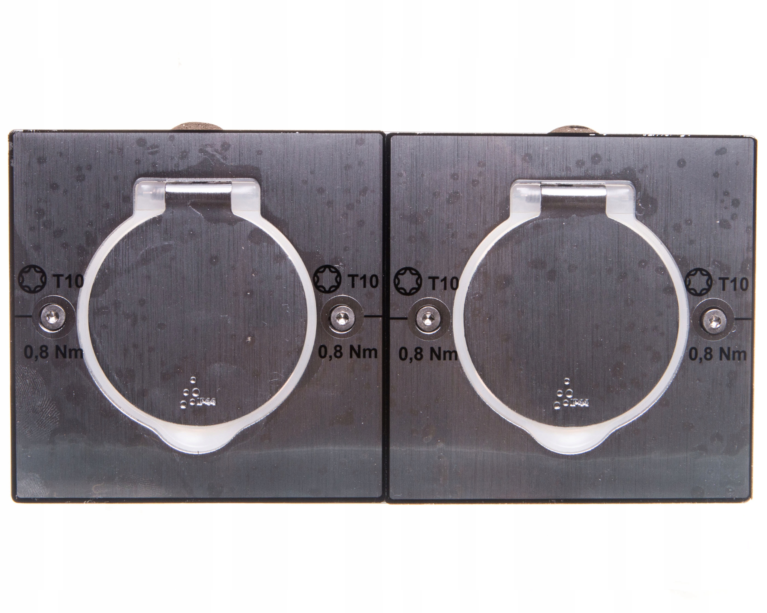 

Mosaic Pokrywa gniazda podwójna prostokątna Inox 0